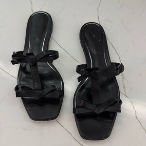 Valentino bow sandals black size 37